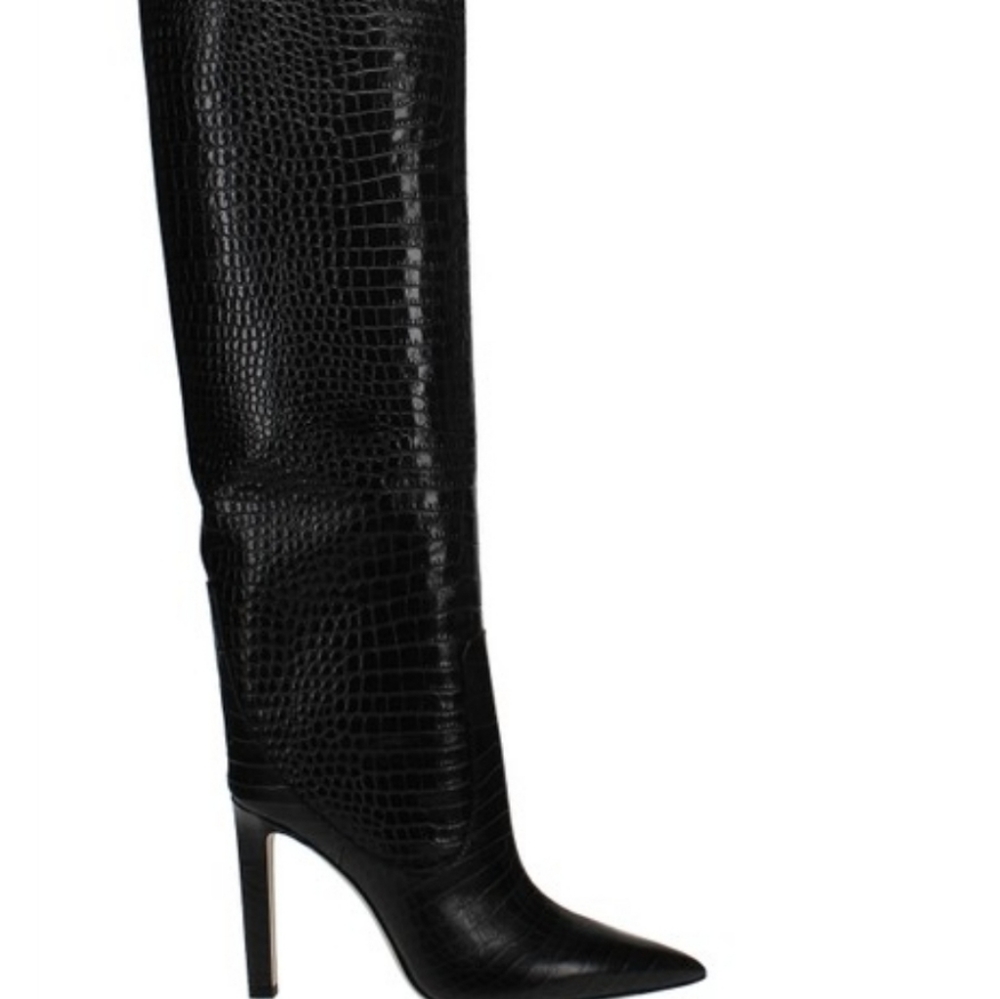 Jimmy Choo Croc Embossed knee high Boot